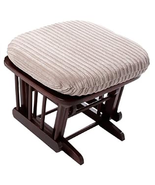  glider stool - mahogany & jumbo mink cushion