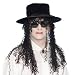 King of Pop Hat With Hair