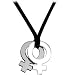 Pride Female Symbol Ribbon Necklace