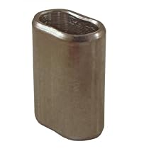 Loos Cableware SL11-1 10 Piece Stainless Steel Crimping Sleeve Set for 1/32" Diameter Wire Rope