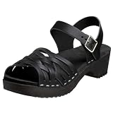 swedish hasbeens Womens Braided Low Ankle Strap Sandal