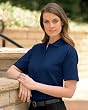 Ladies' Short Sleeve Pique Polo - Dark Navy