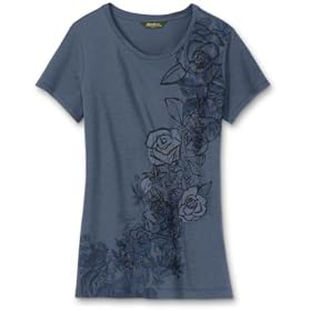Beaded Rose Crewneck T-Shirt