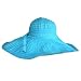 41 MmEyzHqL. AA75  FABULOUS TURQUOISE BLUE ULTRA WIDE 8 SHAPEABLE BRIM FLOPPY HAT
