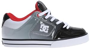 DC Men's Pure SE Sneaker,Black/Athletic Red/White,12 M US