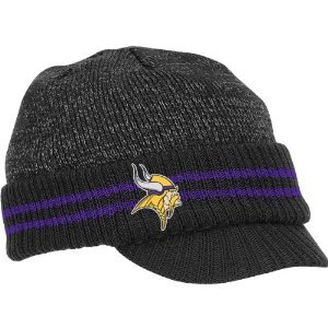 Reebok Minnesota Vikings Sideline Youth Player Visor Knit Hat Youth 4-7
