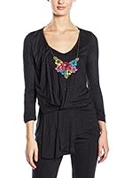 Mamatayoe Camiseta Manga Larga Quilt (Negro)