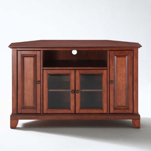Crosley Furniture Newport 48-Inch Corner TV Stand, Classic Cherry On Sale