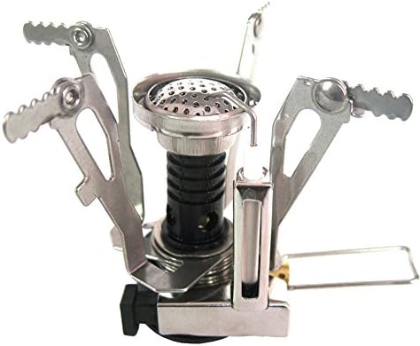 Visual Charm Ultralight Foldable Backpacking Canister Camp Stove with Piezo Ignition Outdoor Backpacking Camping Stoves (C1307 - 107)