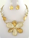 Young & The Restless ~ Chloe Mitchell Abbott ~ Gold Stones Flower Necklace