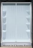 Dreamline Complete Tub Replacement Shower Kit with Clear Glass Door. INFINITY shower door, AMAZON shower tray 30x60 and backwall combo. DL-6103L-04CL