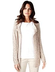 Per Una Open Front Speckled Yarn Cardigan