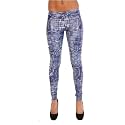 B10 New Blue Wetlook Jeans Jeggings Leggings Size 8-12