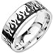 Stainless Steel Two Tone Light My Fire Ring