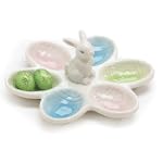 Adorable Porcelain Easter Bunny Egg Plate/Holder Adorable Easter Decor