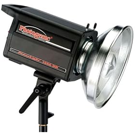 Photogenic 500ws PL2 Series Powerlight with Built-in Pocket Wizard Radio Receiver & C4-15C UV Color Corrected Flashtube, Transmitter not included. (PLR1250DRC)