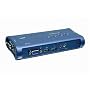 TRENDnet 4-Port USB KVM Switch Kit w/Audio (Includes 4x KVM Cables)