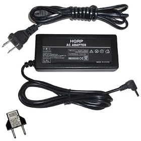 HQRP AC Adapter / Power Supply for Canon PowerShot S5IS / S 5, S3IS / S 3 Digital Camera - Replacement with USA Cord & Euro Plug Adapter