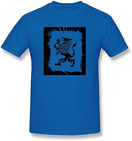 FZZS Men's Wolf T Shirt Medium RoyalBlue