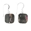 Anna Perrone Rhodonite Beaded Earrings Finished with .925 Sterling Silver