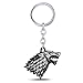 MIGAGA Game of Thrones: Stark Direwolf Sigil Keychain