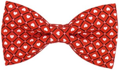 Toddler 2T 3T Red / White Hearts Clip On Bow Tie