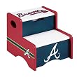 Atlanta Braves MLB Wooden Storage Step-Up