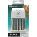 Sony BCG 34 HLD 4 F Power-Charger Ladeger�t (inkl. 4 Zellen Ni-MH AA-Akkus, 2700 mAh, 110-240V)