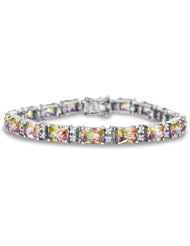 Lucky Stone Tennis Bracelet 23.94 Ctw with Created Diamond Accent in Sterling Silver (802132)