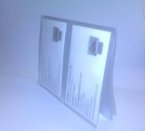 Double Plastic Picture Credit Card Vinyl Wallet Insert - 6 Double Sleeves