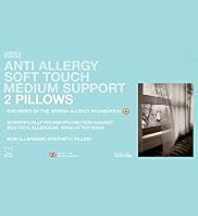 2 Anti Allergy Soft Touch Medium Support Pillows