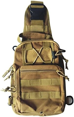 Tamm Outdoor Backpack Hiking Cycling Daypack Climbing Camping Outdoor Sports One Shoulder Sling Bags Ranger Backpacks 11-Mud Color
