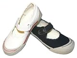 Girls Distressed Canvas Mary Janes