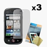 Three LCD Screen Guards / Protectors for Motorola CLIQ MB200