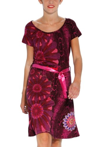 Dress Desigual Gabi Couleurs Fushia Xs A Xl Xl