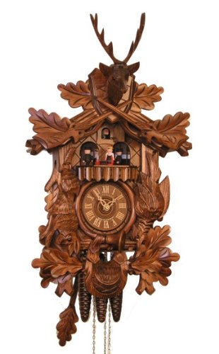 Adolf Herr Cuckoo Clock 1 day with music The Hunted Game 20 Inches