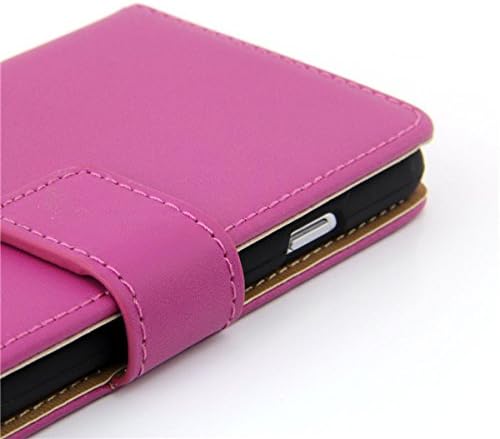 iPhone 6 plus case, Lankoo iPhone 6+ 5.5" leather Case - Premium Vintage Genuine Leather Wallet Cover For iPhone 6 plus - Leather Case with Card Slots, Cash Compartment and Kickstand for Apple iPhone 6 plus 5.5 inches (rose)