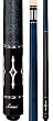 Blue Stained Maple Forearm Lucasi 58" Two-Piece Billiard Cue (18oz-21oz) - Billiards Equipment