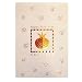 Jewish New Years Greeting Cards for Rosh Hashanah. Cream Colored with Pomegranate Designs. "Shanah Tova" in Hebrew and Happy New Year in English. Made in Israel. Sold 12 Cards Per Order. Envelopes Included.