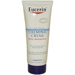 Eucerin Dry Skin Therapy Calming Creme, 14 Ounce Tubes (Pack of 2)