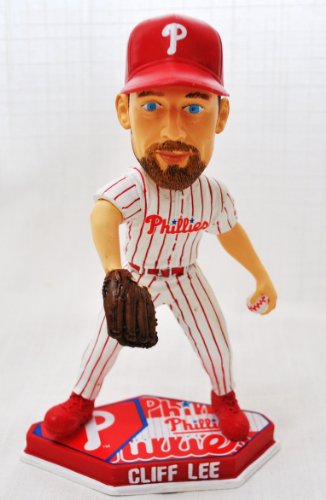 Philadelphia Phillies 2011 Official MLB #33 Cliff Lee Home plate base action Bobble Head