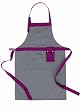 Brabantia Get Together Collection Grey and Purple Cotton Kitchen Apron