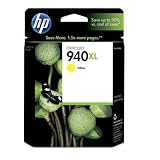 Original HP 940XL Yellow Officejet Ink Cartridge in Retail Packaging