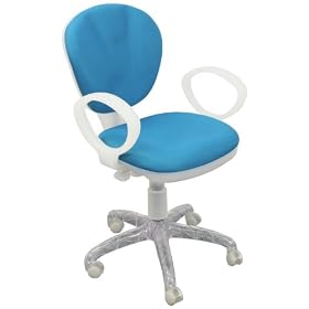 Children's Kid's Computer Office Chair with Arms, Turquoise by Everlast Furniture