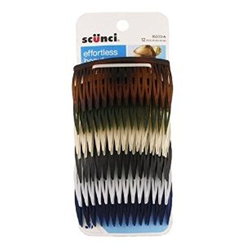 Scunci Effortless Beauty Side Hair Combs, 12 Each Pack of 2
