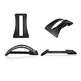Magic Back Lumbar Support Stretcher and Massage Device with Adjustable Arch, to Treat and Relieve Lower and Upper Spine Pain. Accessories included