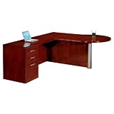 Summit Reed Peninsula LDesk with Left Return