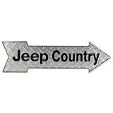 Jeep Country Arrow Metal Sign