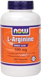 NOW Foods L-Arginine 500mg, 250 Capsules