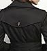 DJT Women's Elegant Long Trench Coat with Belt
